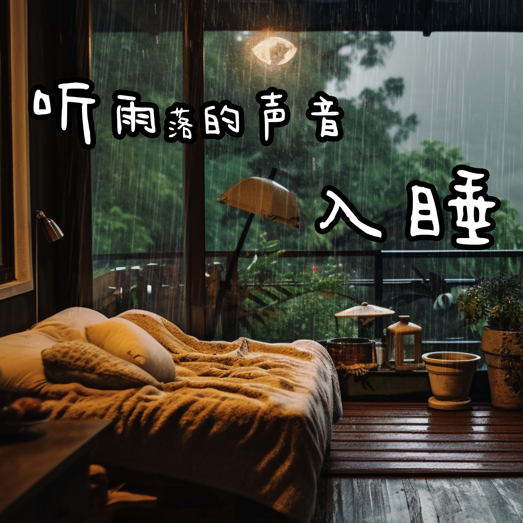 听雨落的声音入睡