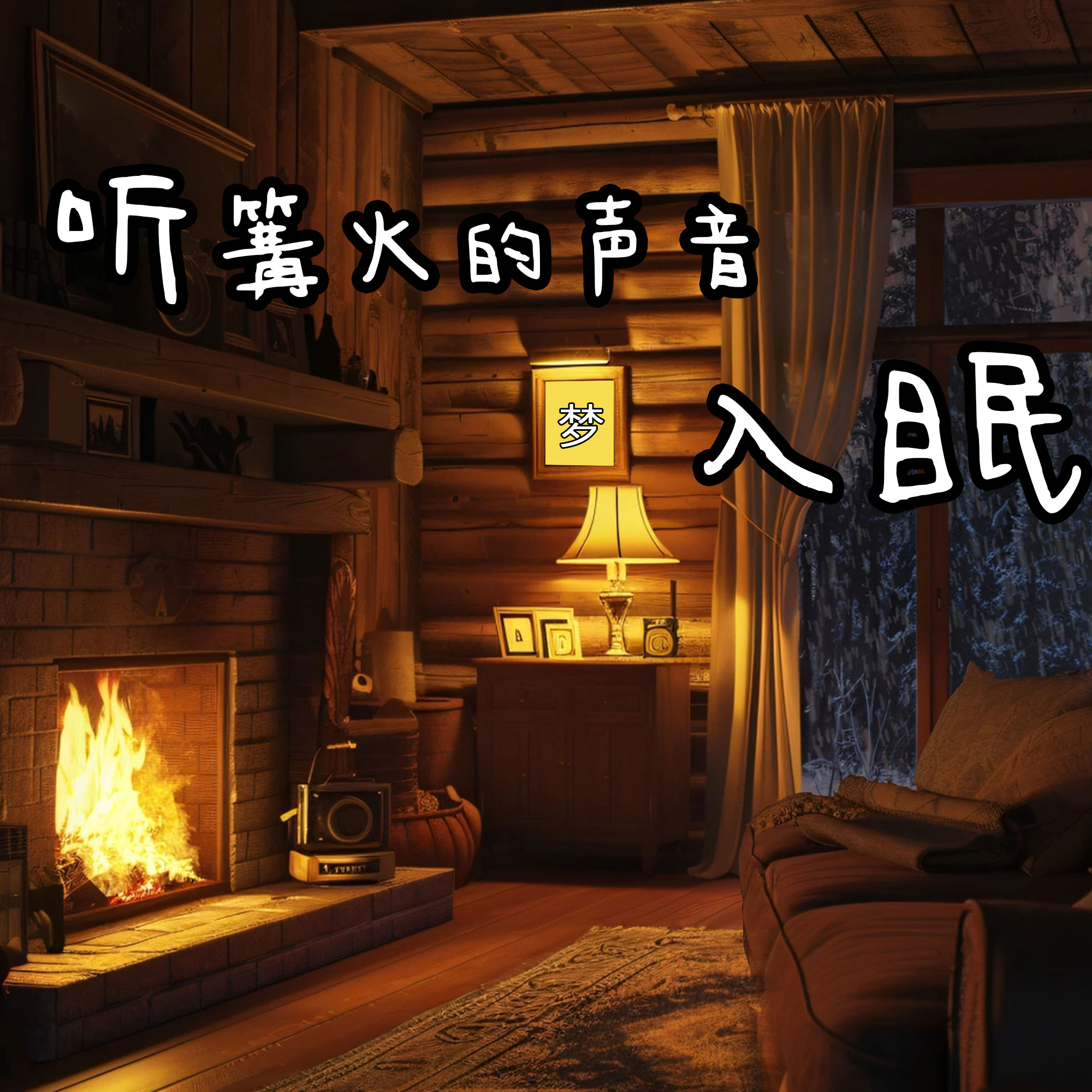 听篝火的声音入睡